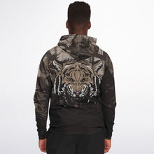 Load image into Gallery viewer, Tiger Hood Zip-Up Hoodie for MenSeves-ArtTiger Hood Zip-