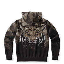 Load image into Gallery viewer, Tiger Hood Zip-Up Hoodie for MenSeves-ArtTiger Hood Zip-