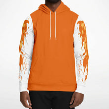 Load image into Gallery viewer, Flame Orange Hoodie for MenSeves-ArtFlame Orange Hoodie