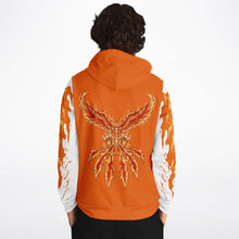 Load image into Gallery viewer, Flame Orange Hoodie for MenSeves-ArtFlame Orange Hoodie