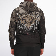 Load image into Gallery viewer, Tiger Hood Zip-Up Hoodie for MenSeves-ArtTiger Hood Zip-