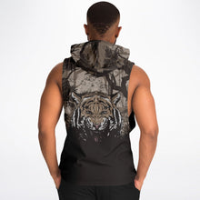Load image into Gallery viewer, Tiger Hood Drop Armhole Hoodie for MenSeves-ArtTiger Hood Drop Armhole Hoodie