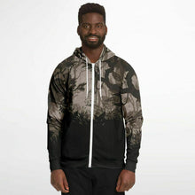 Load image into Gallery viewer, Tiger Hood Zip-Up Hoodie for MenSeves-ArtTiger Hood Zip-