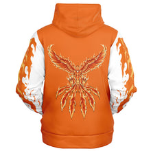 Load image into Gallery viewer, Flame Orange Zip-Up Hoodie for WomenSeves-ArtFlame Orange Zip-
