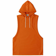 Load image into Gallery viewer, Flame Orange Drop Armhole Hoodie for MenSeves-ArtFlame Orange Drop Armhole Hoodie