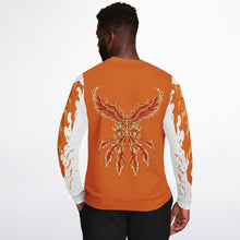 Load image into Gallery viewer, Flame Orange Sweatshirt for MenSeves-ArtFlame Orange Sweatshirt