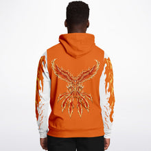 Load image into Gallery viewer, Flame Orange Hoodie for MenSeves-ArtFlame Orange Hoodie