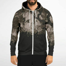 Load image into Gallery viewer, Tiger Hood Zip-Up Hoodie for MenSeves-ArtTiger Hood Zip-