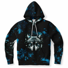 Load image into Gallery viewer, Fashion Blue Wolf Hoodie for MenSeves-ArtFashion Blue Wolf Hoodie