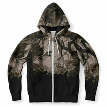 Load image into Gallery viewer, Tiger Hood Zip-Up Hoodie for WomenSeves-ArtTiger Hood Zip-