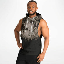 Load image into Gallery viewer, Tiger Hood Drop Armhole Hoodie for MenSeves-ArtTiger Hood Drop Armhole Hoodie