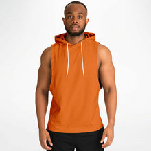 Load image into Gallery viewer, Flame Orange Drop Armhole Hoodie for MenSeves-ArtFlame Orange Drop Armhole Hoodie