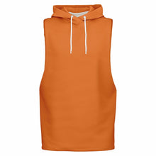 Load image into Gallery viewer, Flame Orange Drop Armhole Hoodie for MenSeves-ArtFlame Orange Drop Armhole Hoodie
