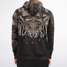 Load image into Gallery viewer, Tiger Hood Zip-Up Hoodie for MenSeves-ArtTiger Hood Zip-