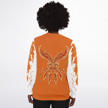 Load image into Gallery viewer, Flame Orange Sweatshirt for WomenSeves-ArtFlame Orange Sweatshirt
