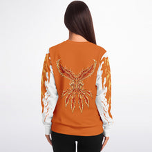 Load image into Gallery viewer, Flame Orange Sweatshirt for WomenSeves-ArtFlame Orange Sweatshirt

