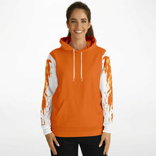 Load image into Gallery viewer, Flame Orange Hoodie for MenSeves-ArtFlame Orange Hoodie
