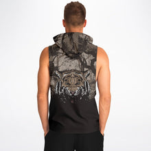 Load image into Gallery viewer, Fashion Tiger Hood Drop Armhole Hoodie for MenSeves-ArtFashion Tiger Hood Drop Armhole Hoodie
