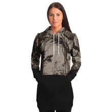 Load image into Gallery viewer, Tiger Hood Longline Hoodie for WomenSeves-ArtTiger Hood Longline Hoodie
